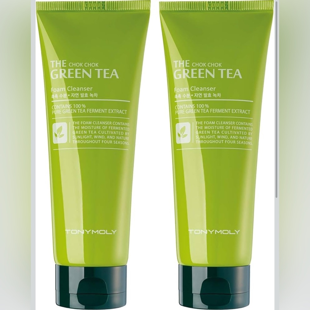 TONYMOLY |Korean Skin Care THE Chok Chok Green Tea Foam Cleanser 100% Pure Tea 2